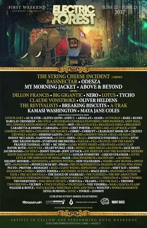 Electric Forest 2017 Lineup poster image