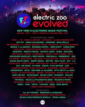 Electric Zoo 2019 Lineup poster image