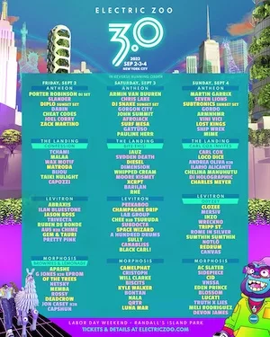 Electric Zoo 2022 Lineup poster image