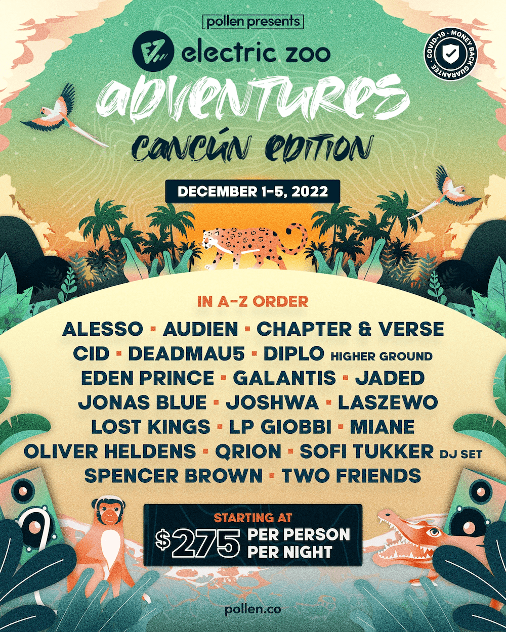 Electric Zoo Adventures Cancún 2022 Lineup [Canceled] Grooveist