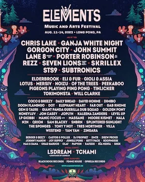 Elements Music & Arts Festival 2023 Lineup poster image