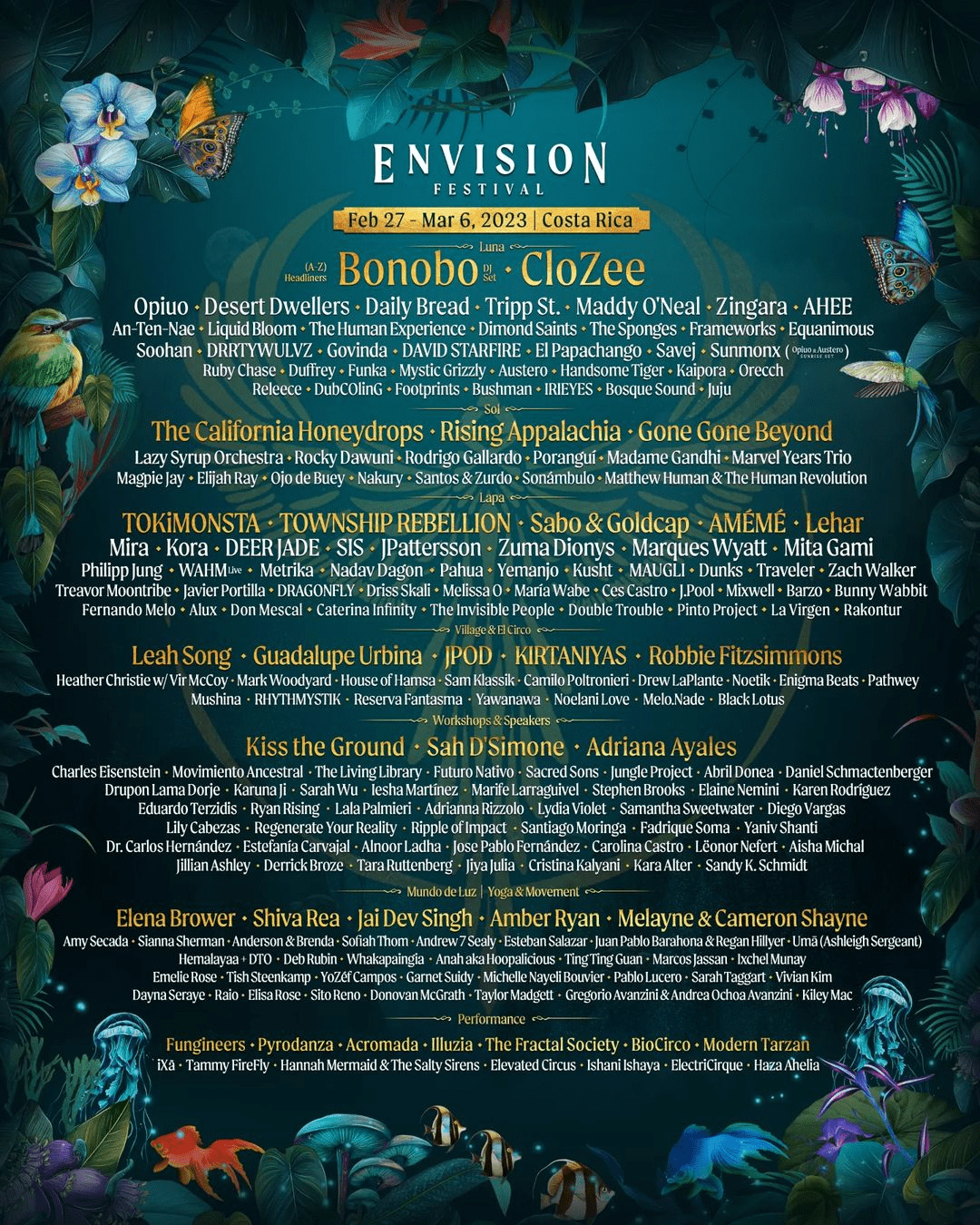 Envision Festival 2023 Lineup poster image