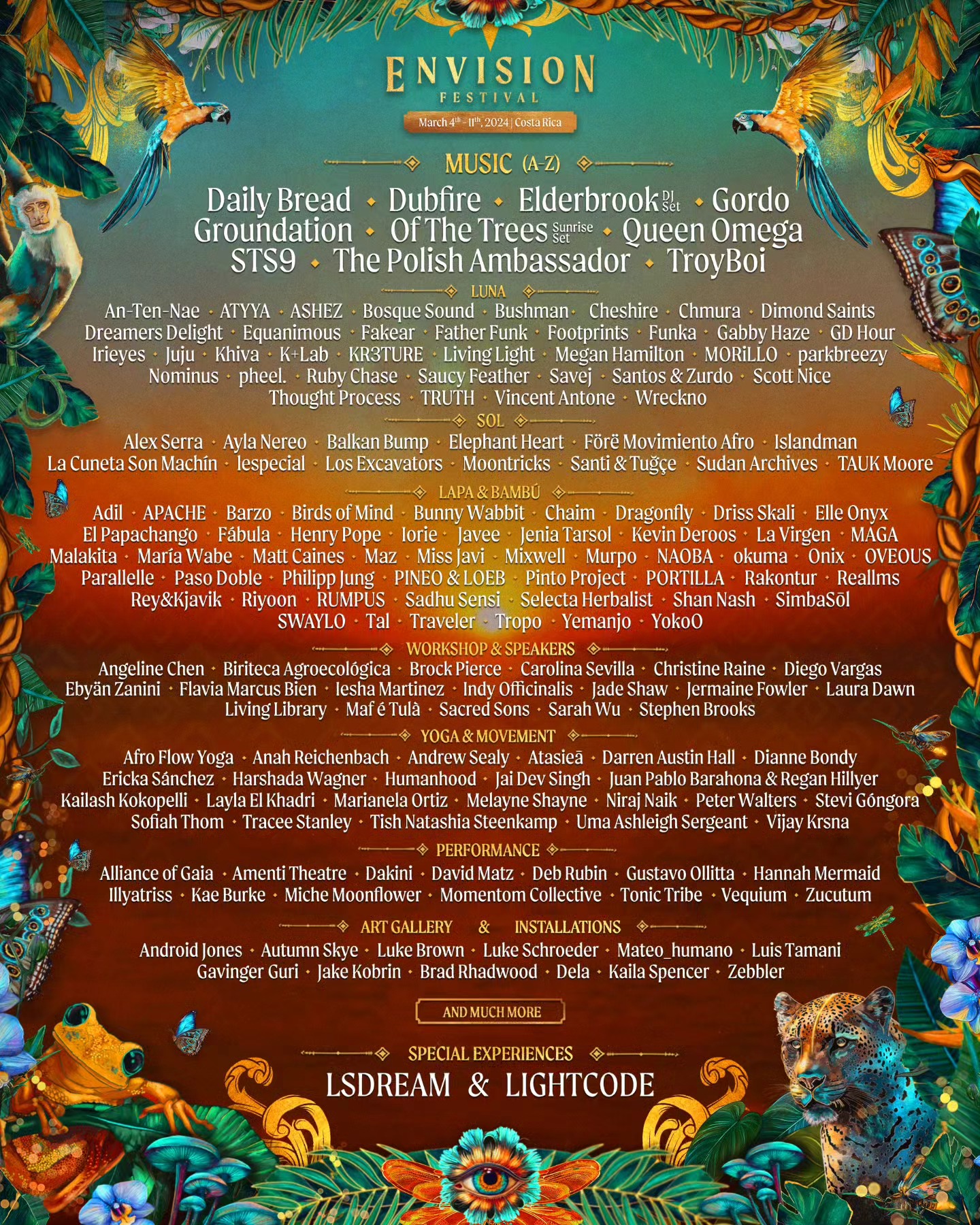 Envision Festival 2024 Lineup Grooveist