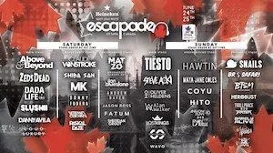 Escapade Music Festival 2017 Lineup poster image