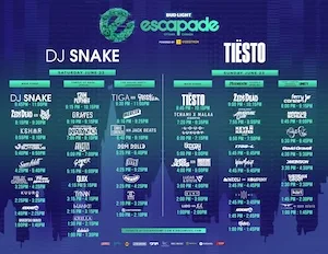 Escapade Music Festival 2019 Lineup poster image