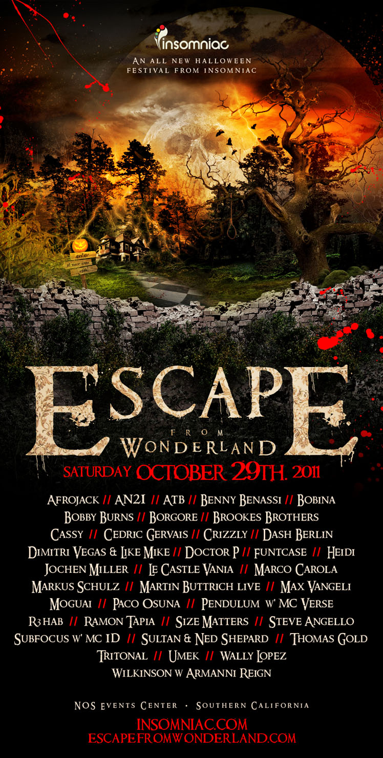 Escape Halloween 2011 Lineup poster image