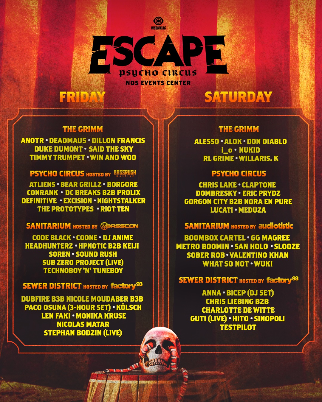 Escape Halloween 2019 Lineup Grooveist