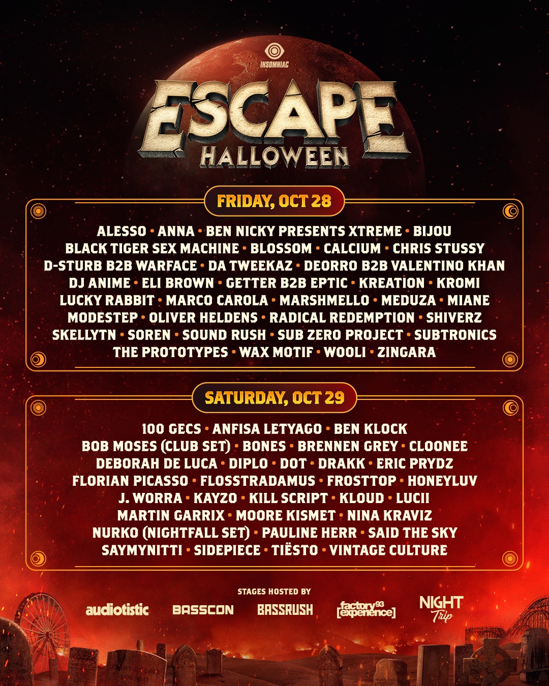 Escape halloween 2022 lineup