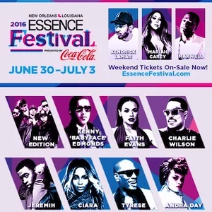 ESSENCE Festival of Culture 2016 Lineup poster image