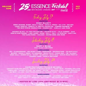 ESSENCE Festival of Culture 2019 Lineup poster image
