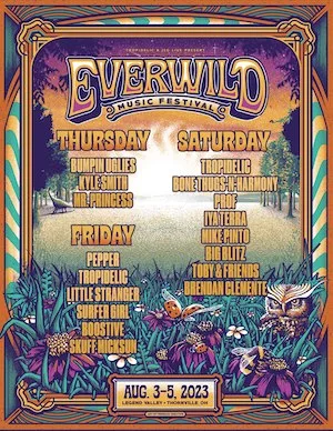 EVERWILD Music Festival 2023 Lineup poster image