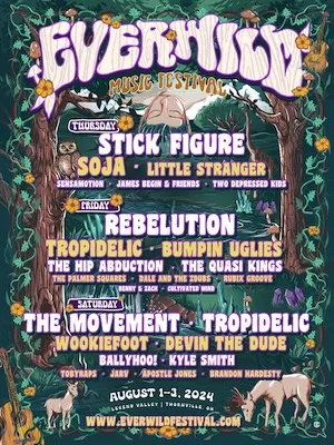 EVERWILD Music Festival 2024 Lineup poster image