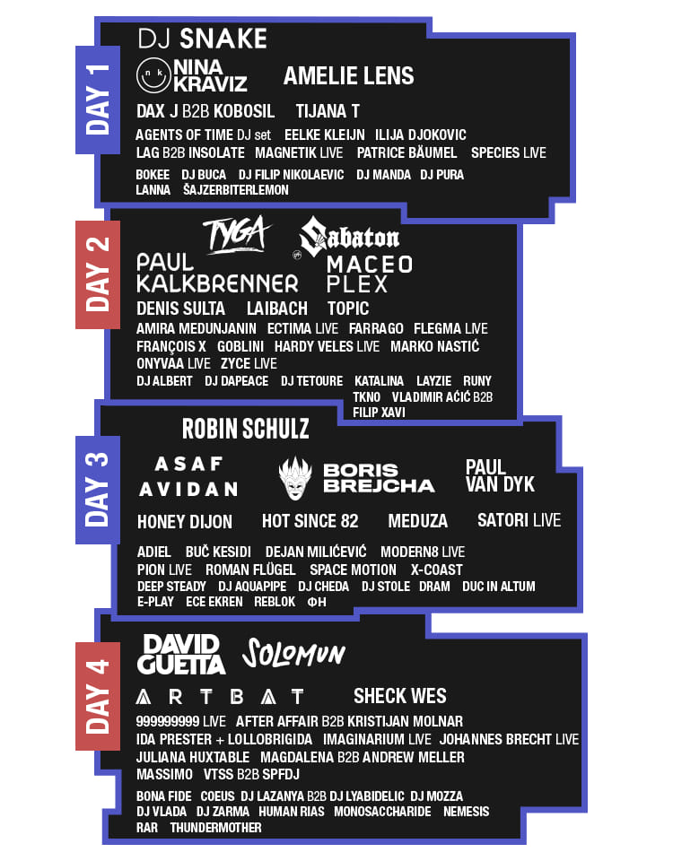 EXIT Festival 2021 Lineup poster image