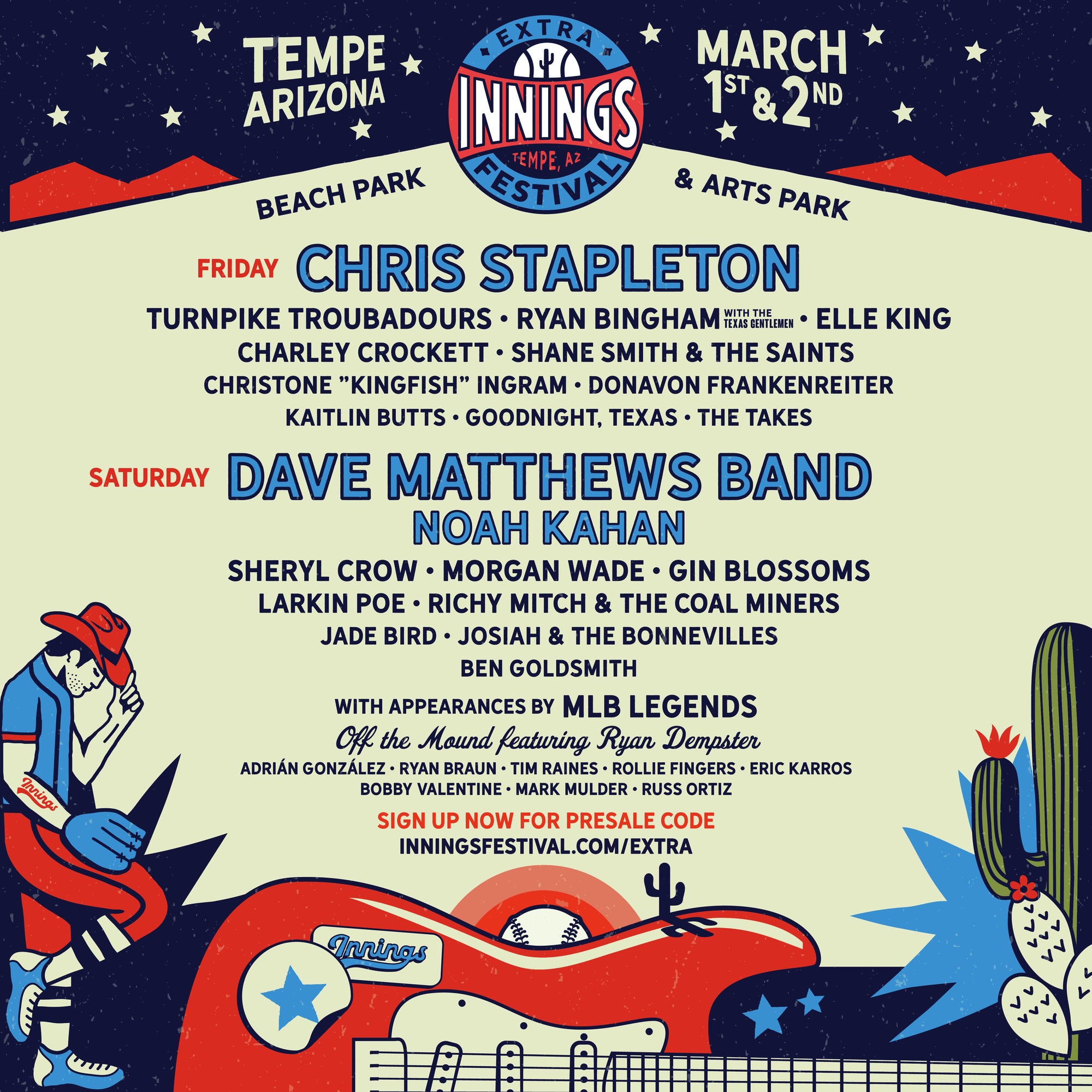 Extra Innings Festival lineup poster