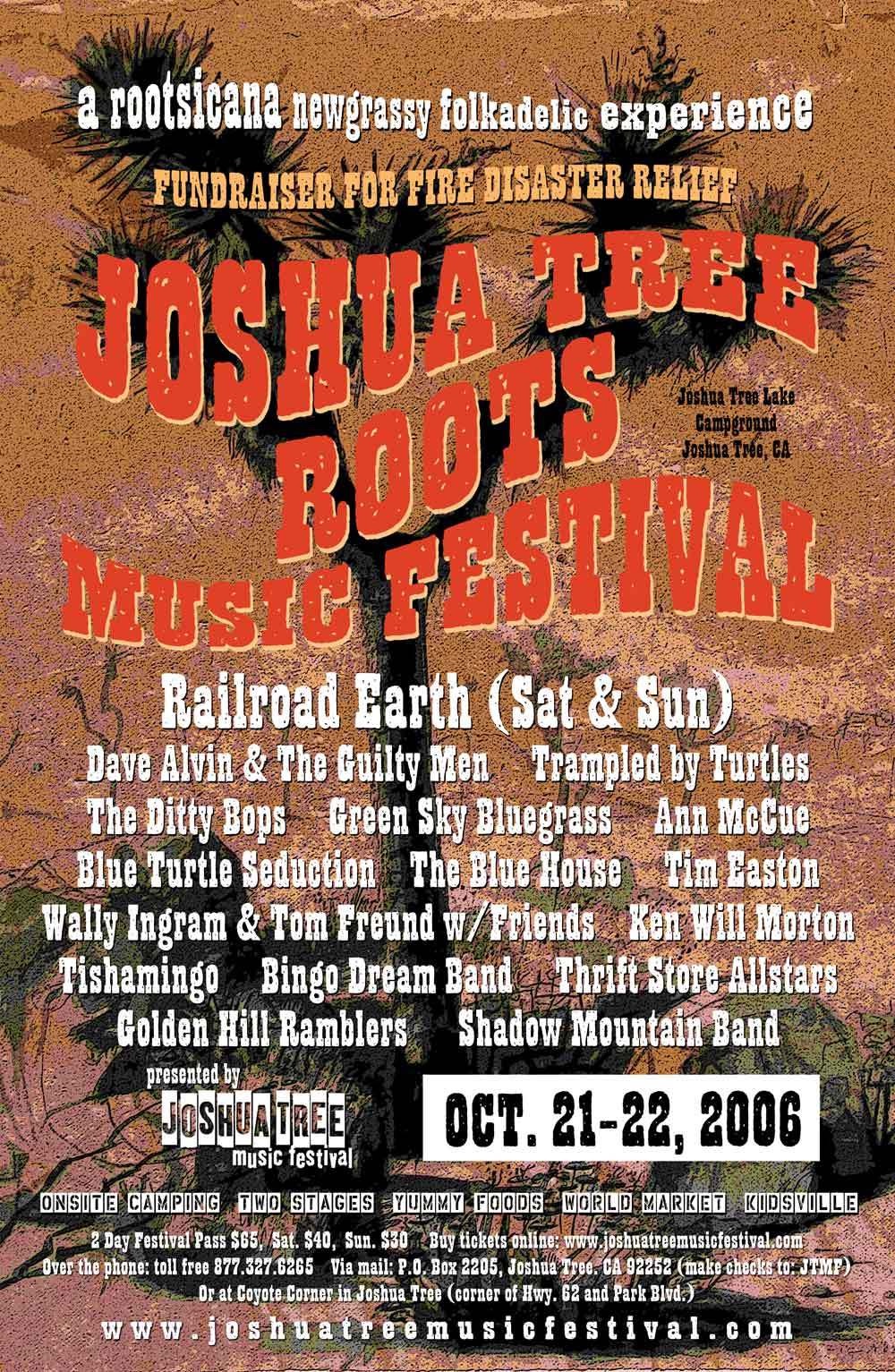 Fall Joshua Tree Music Festival 2006 Lineup poster image