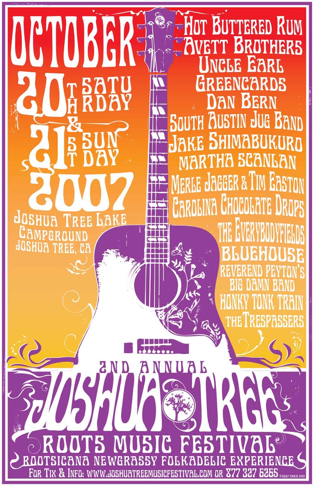 Fall Joshua Tree Music Festival 2007 Lineup poster image