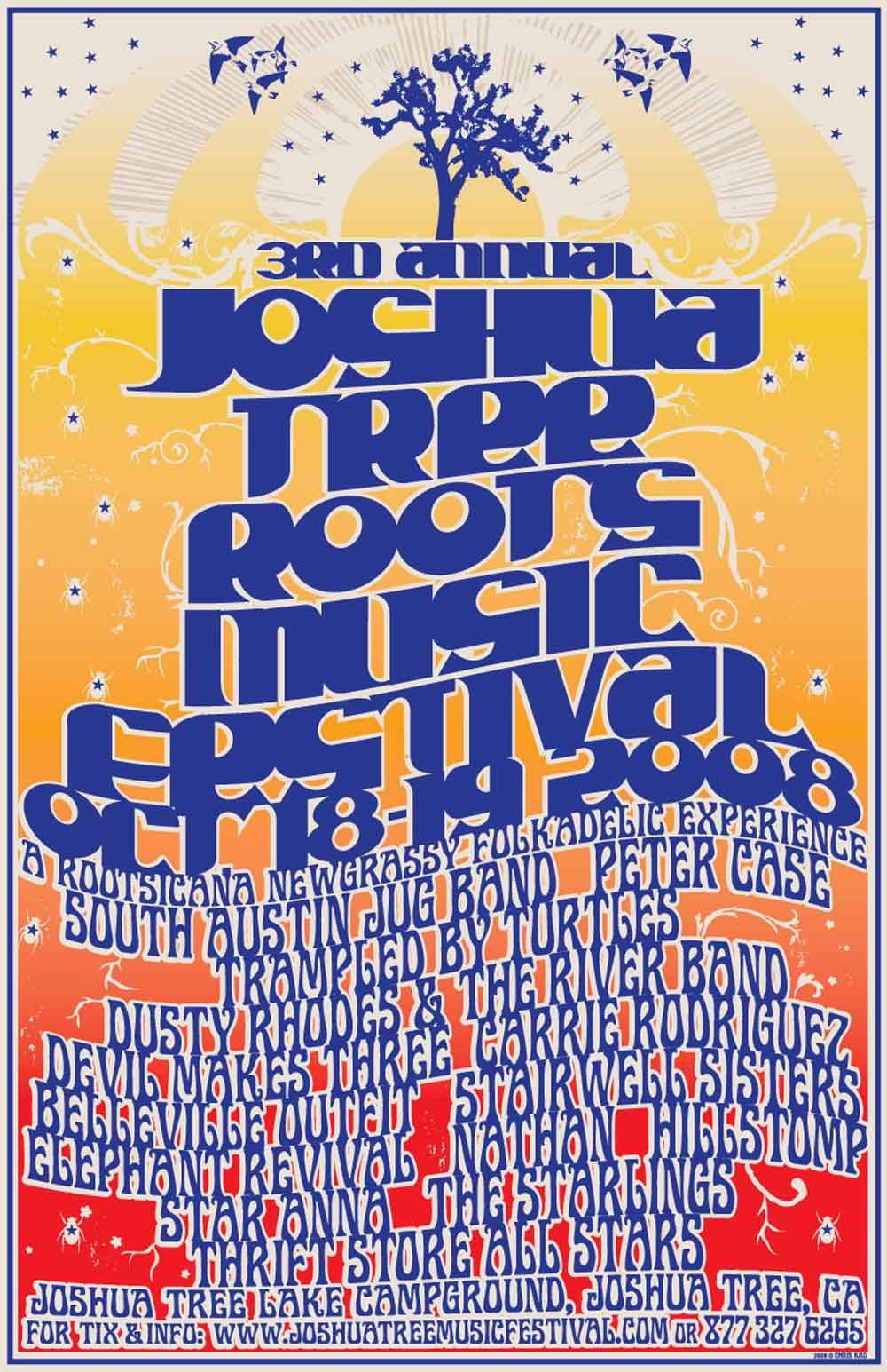 Fall Joshua Tree Music Festival 2008 Lineup poster image
