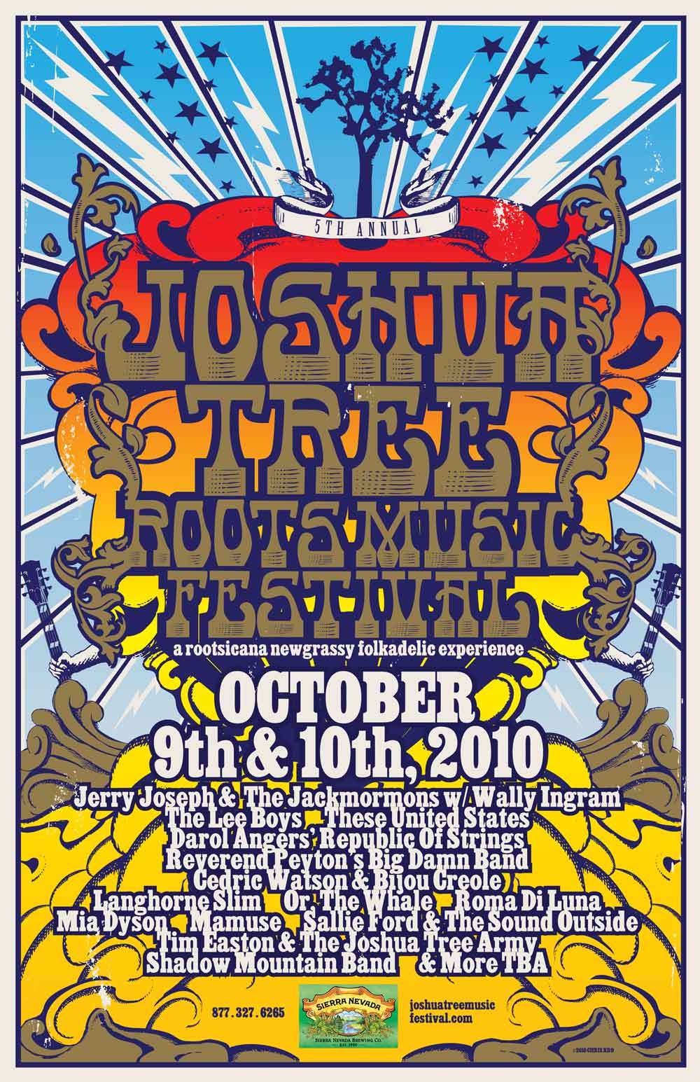 Fall Joshua Tree Music Festival 2010 Lineup poster image