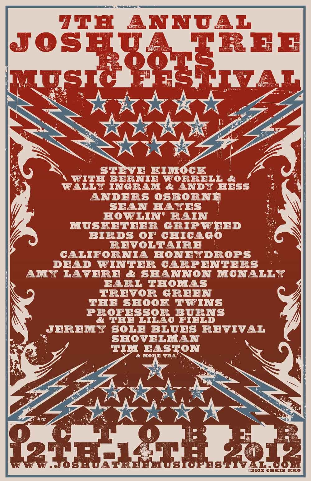 Fall Joshua Tree Music Festival 2012 Lineup poster image