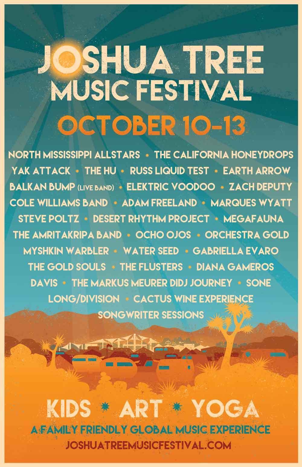 Fall Joshua Tree Music Festival 2019 Lineup poster image