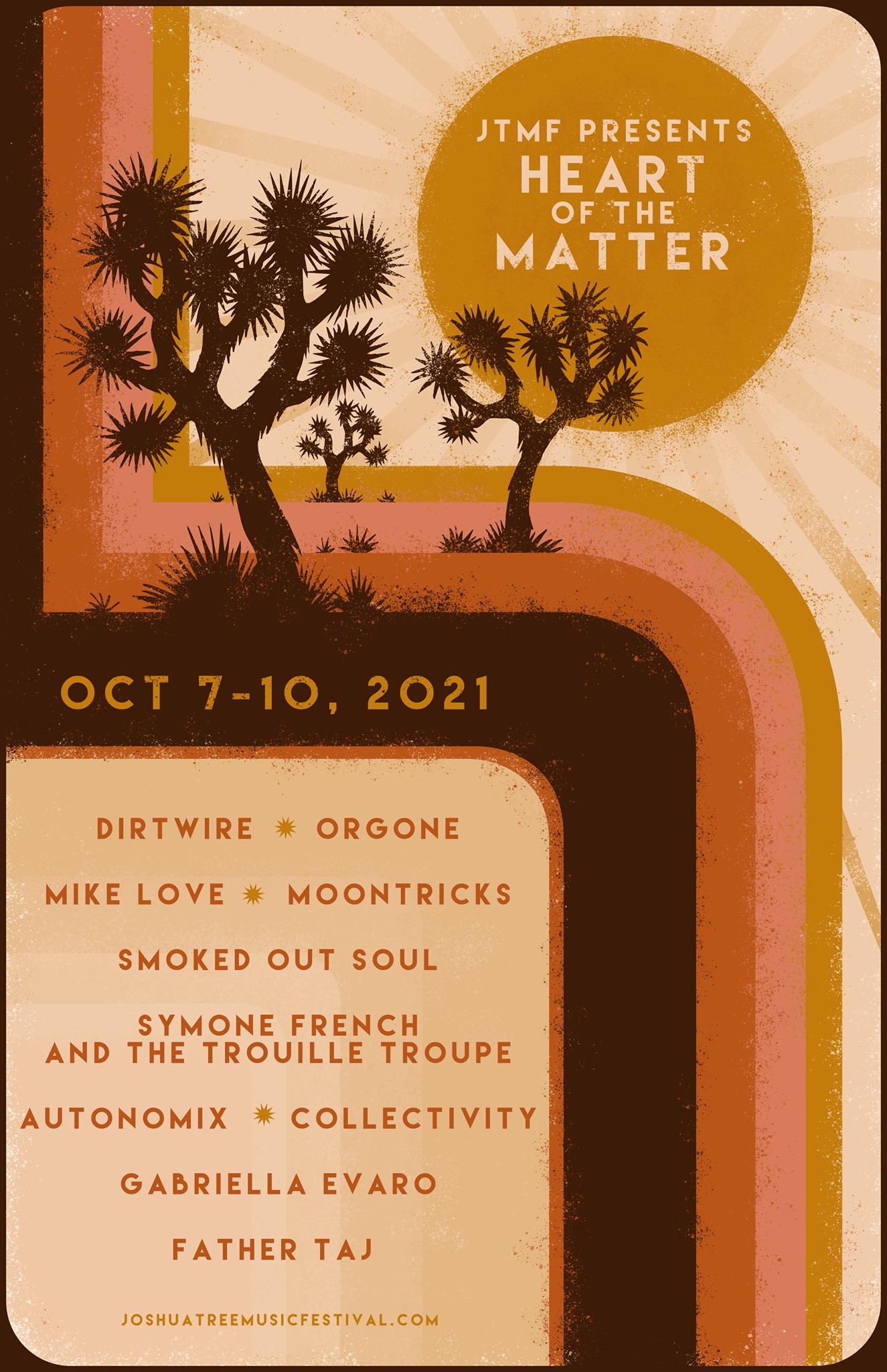 Fall Joshua Tree Music Festival 2021 Lineup poster image