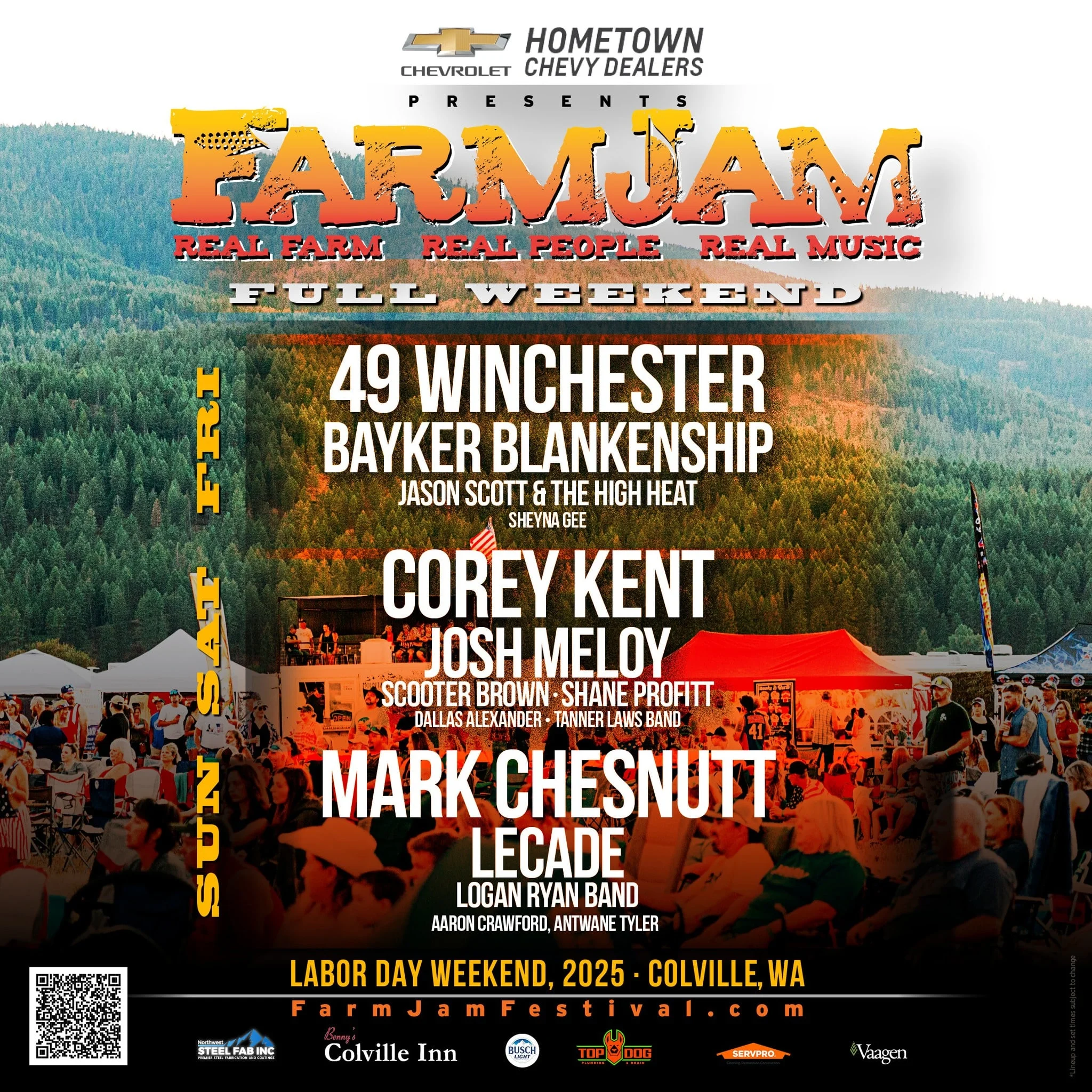 FarmJam Festival lineup poster