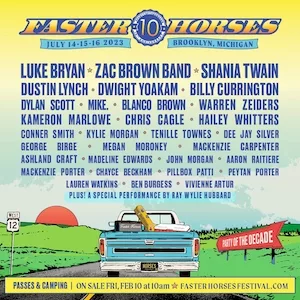 Faster Horses Festival 2023 Lineup poster image