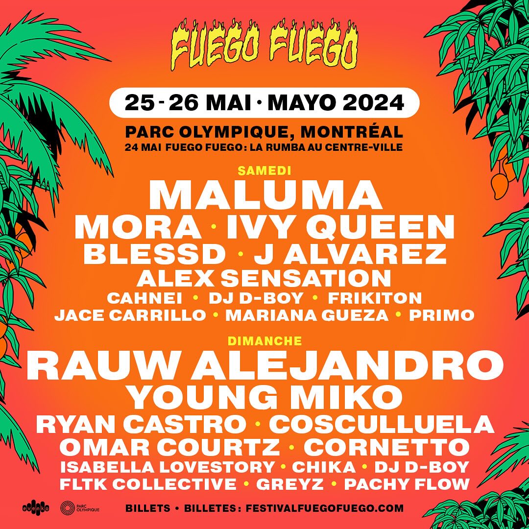 Festival Fuego Fuego 2024 lineup poster
