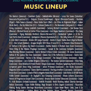 Festival International de Louisiane 2022 Lineup poster image