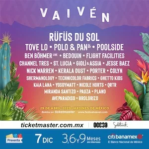Festival Vaivén 2023 Lineup poster image