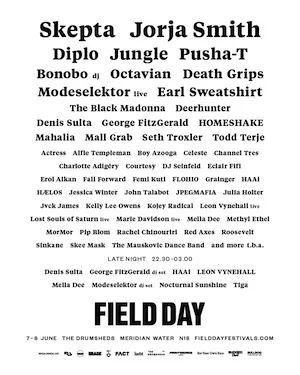 Field Day London 2019 Lineup poster image