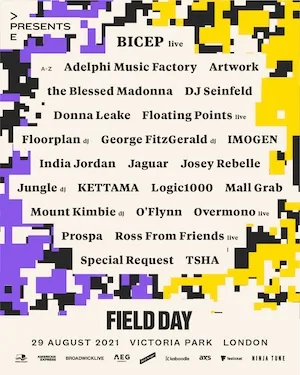 Field Day London 2021 Lineup poster image