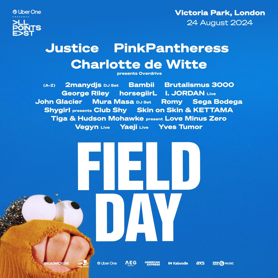 Field Day London 2024 Lineup Grooveist