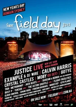 Field Day Sydney 2012 Lineup poster image