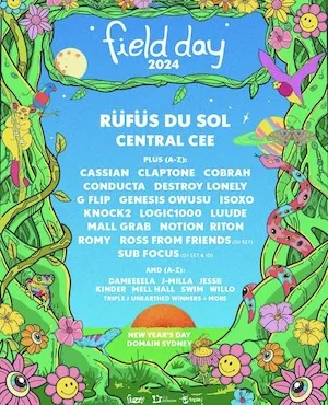 Field Day Sydney 2024 Lineup poster image