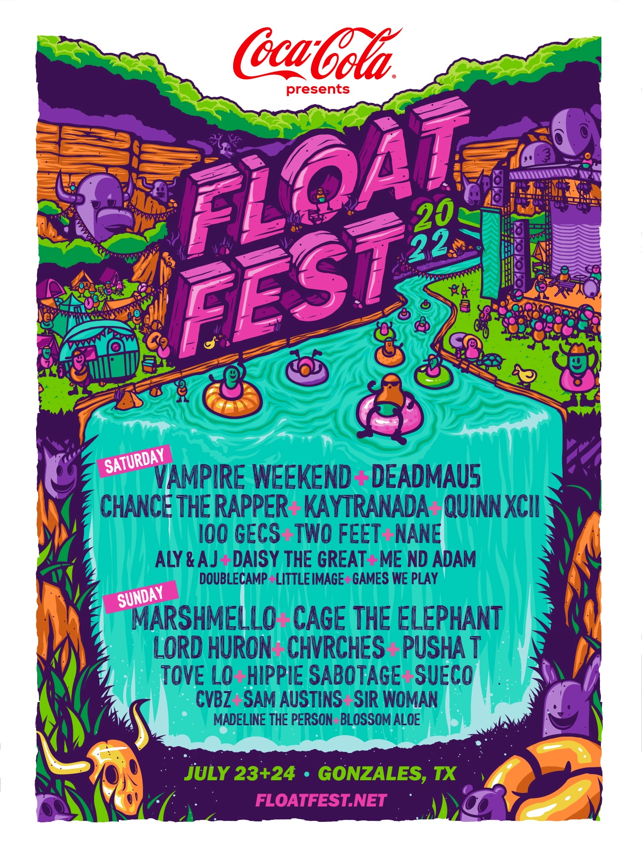 Float Fest 2022 lineup poster