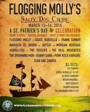 Flogging Molly’s Salty Dog Cruise 2015 Lineup poster image