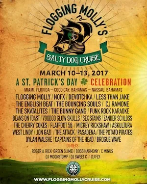 Flogging Molly’s Salty Dog Cruise 2017 Lineup poster image