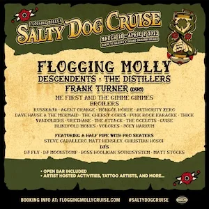 Flogging Molly’s Salty Dog Cruise 2022 Lineup poster image