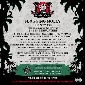 Flogging Molly’s Salty Dog Cruise 2023 Lineup poster image