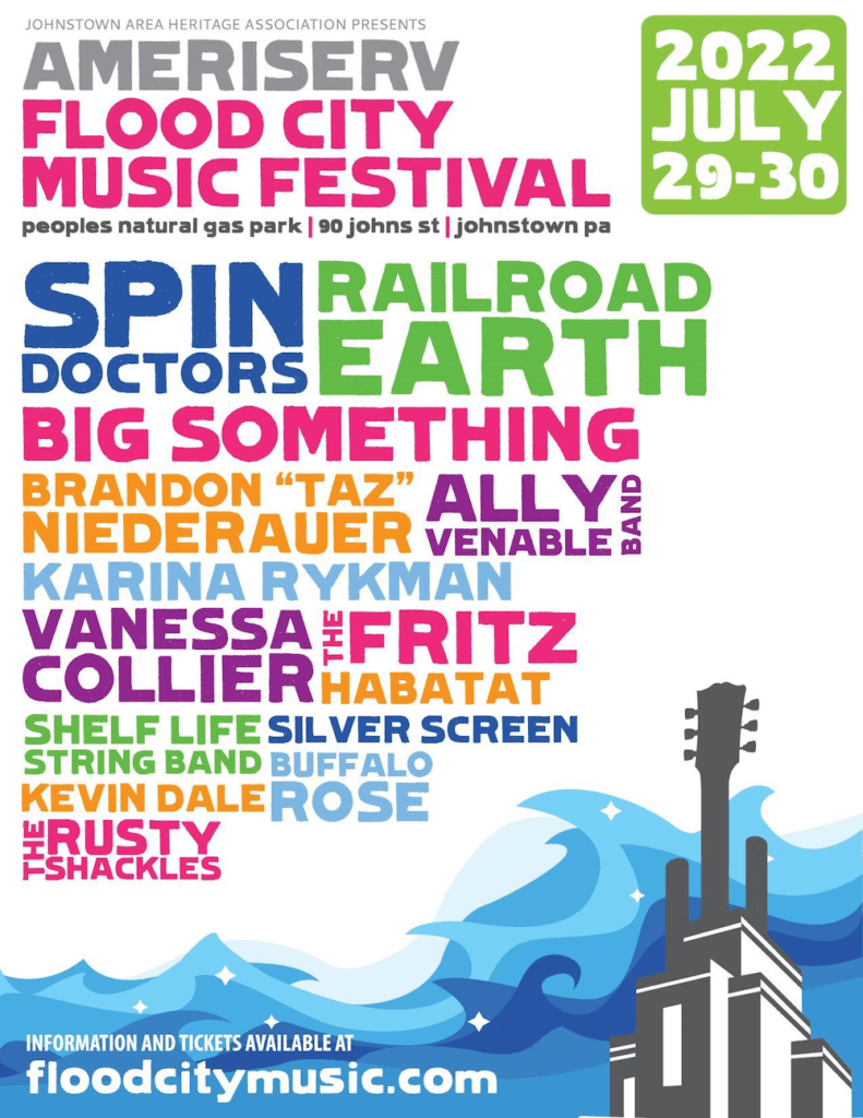 flood city music festival 2022 lineup poster