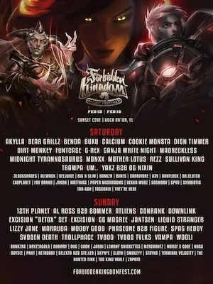 Forbidden Kingdom Music Festival 2020 Lineup poster image