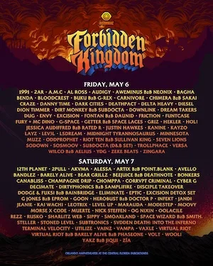 Forbidden Kingdom Music Festival 2022 Lineup poster image