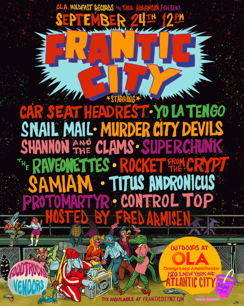 frantic city music festival 2022 lineup poster