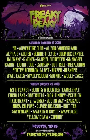 Freaky Deaky Texas 2018 Lineup poster image