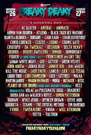 Freaky Deaky Texas 2019 Lineup poster image