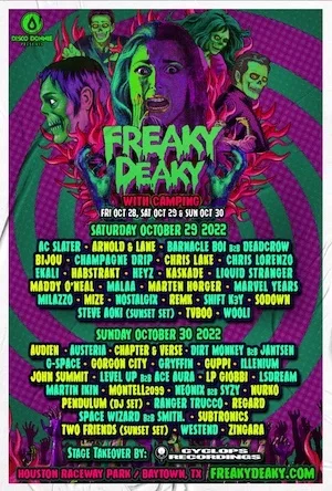 Freaky Deaky Texas 2022 Lineup poster image