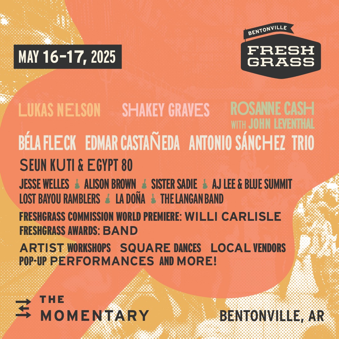 FreshGrass Festival Bentonville lineup poster