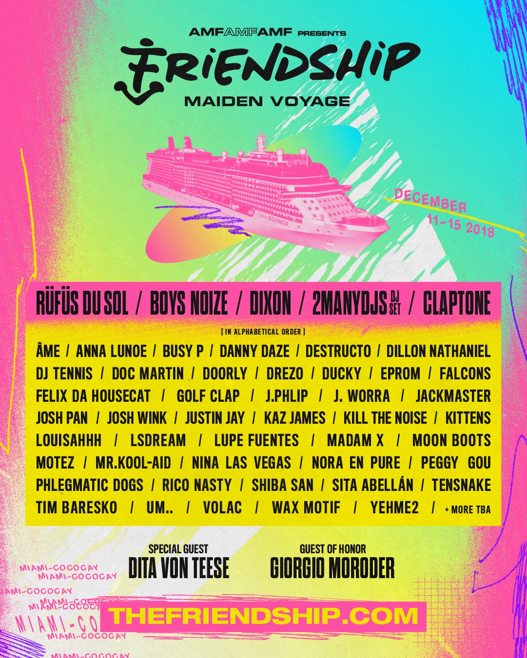 FriendShip 2018 Lineup poster image