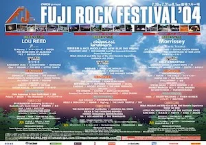 FUJI ROCK FESTIVAL 2004 Lineup poster image